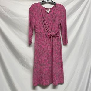 Lilly Pulitzer Hidden Kitten Hibiscus Pink Dress S